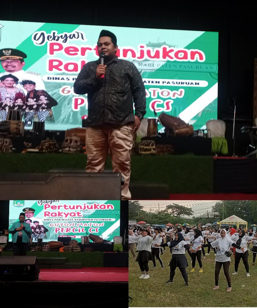 Halal Bihalal dan Pagelaran Kesenian Rakyat Guyon Maton Cak Percil CS yang Diselenggarakan oleh Pemdes Randupitu, Paling WOW Se Kabupaten Pasuruan!