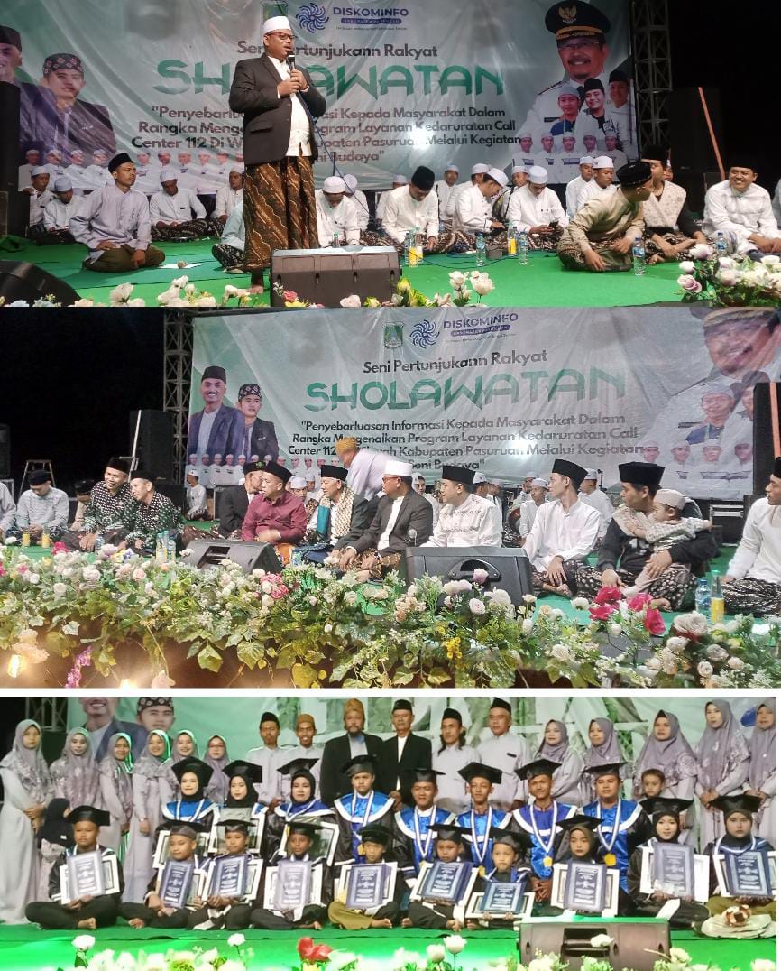 Pemdes Jeruk Purut Di Dukung Diskominfo Kabupaten Pasuruan Gelar Pertunjukan Kesenian Rakyat SHOLAWATAN” Dalam Rangka Memeriahkan Haflah Akhirus Sanati TPQ Madin Al Hikmah”