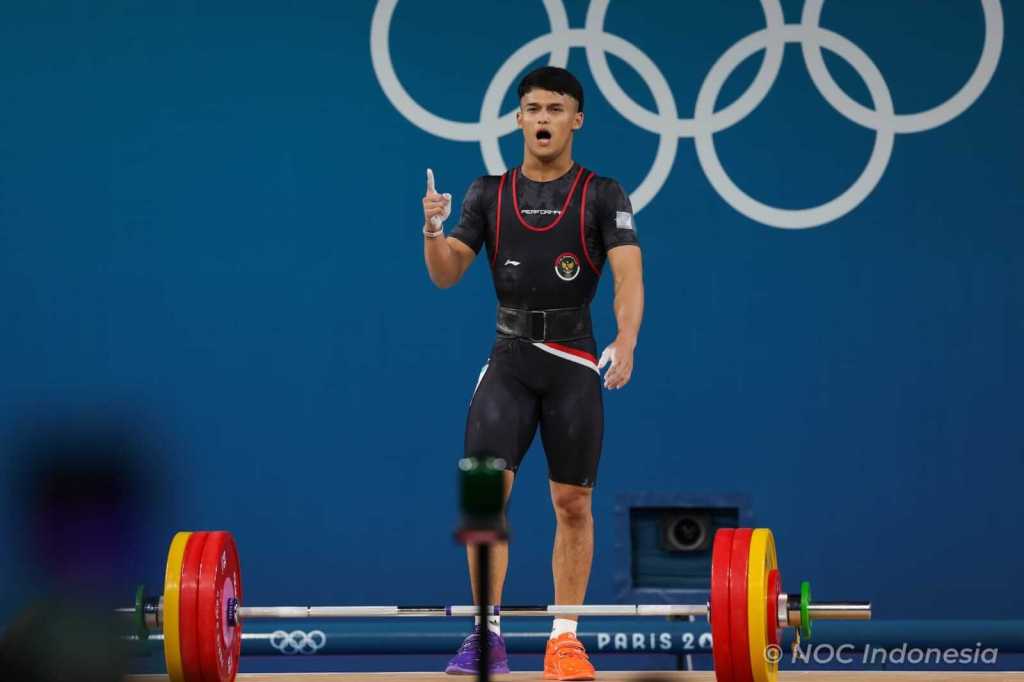 Lifter Rizky Juliansyah Tambah Medali Emas Indonesia di Olimpiade 2024&nbsp;Paris