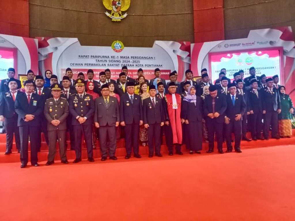 45 Anggota DPRD Kota Pontianak Periode 2024-2029 Telah Resmi Dilantik