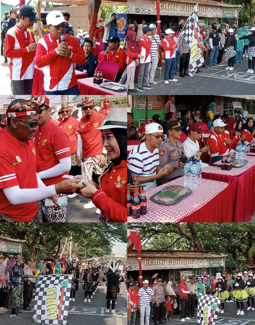 Kecamatan Gempol Gelar Gerak Jalan Kreasi “Dalam Rangka Memperingati HUT RI ke 79 Dan Hari Jadi Kabupaten Pasuruan Ke 1095”