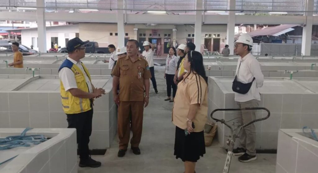 Kawal Pembangunan Pasar Airmadidi, PUD Klabat dan Disperindag Minut Lakukan Pemantauan