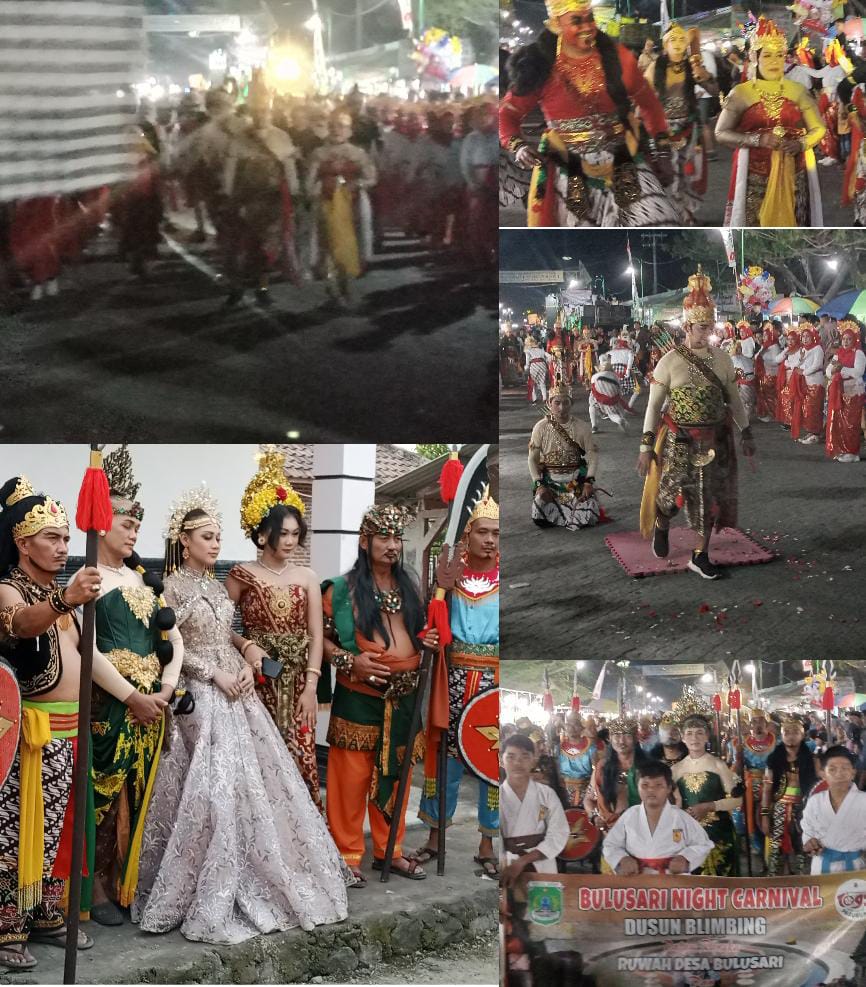 Gebyar Bulusari Carnival Paling Spektakuler Di Kabupaten Pasuruan Dengan Peserta Kehormatan PT RMS Dan Tembakau Balap Milik Duo Bersaudara