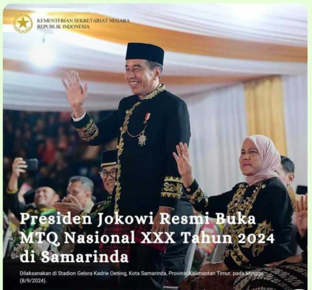 Presiden Jokowi Resmi Buka MTQ XXX Tahun 2024 di&nbsp;Samarinda